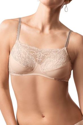 Amoena Alina Wire-Free Bra in Light Rose/Grey at Nordstrom, Size 36A