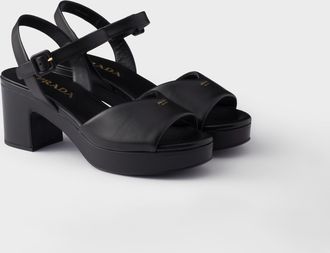 Prada Padded nappa leather sandals
