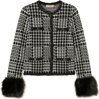 Twinset Stijlvolle dameskleding - Dames - Blazers - Zwart - XS - Wol - Jassen