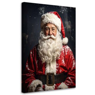 Feeby Cuadro Sobre Lienzo, Pap&aacute; Noel Regalos Invierno, 80x120