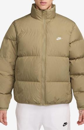 Nike Sportswear Club Storm-FIT Quilted Down Puffer Jacket in Parachute Beige/White at Nordstrom Rack, Size Xx-Large