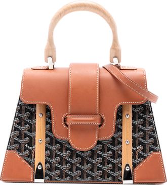 Goyard Black Goyardine Saigon Structured PM