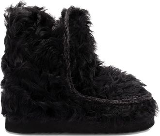 Mou goat fur ankle boots - women - Rubber/Goat Fur/Polyethylene vinyl acetate (PEVA)/Wool - 36 - Black
