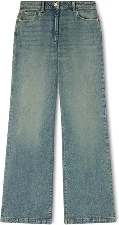Motivi Jeans, Dames, Blauw, S, Katoen, High-waisted Wide Jeans