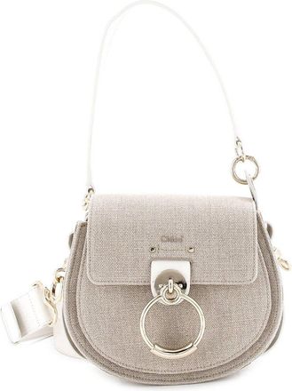 Chlo&eacute; Beige Canvas Tess Bag (Authentic Pre-Loved)
