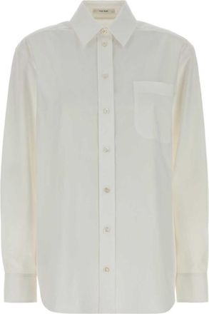 The Row White Regular Solid Shirt