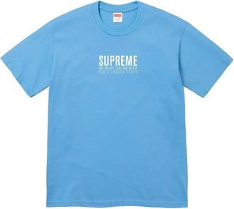SUPREME T-shirt Paris - Blu