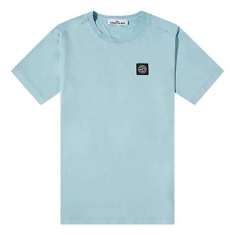 Stone Island Logo Patch T-shirt Aqua 761524113-V0044