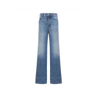 Bottega Veneta Wide Jeans, female, Blue, Size: 4XS Classic Denim Jeans