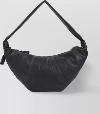 Christophe Lemaire leather croissant handbag side zip