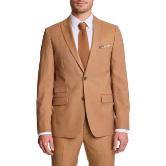 Paisley & Gray Ashton Slim Fit Sport Coat in Kombucha Shark at Nordstrom Rack, Size 38 Regular