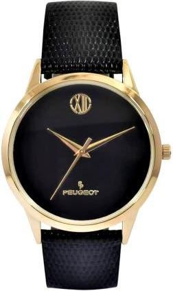 Peugeot Minimalist Wafer Slim Round Watch- 40MM in Black at Nordstrom