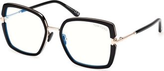 Tom Ford Optical Frame - Dames - Brillen - Zwart - 55 MM - Accessoires