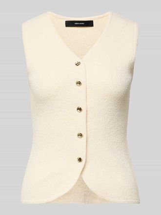 Vero Moda Slim Fit Weste mit Baumwoll-Anteil Modell SILVIA in Ecru, Gr&ouml;&szlig;e XL