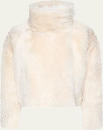 Yves Salomon Toscana Lambskin Short Jacket