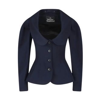 Vivienne Westwood Bergere Jacket - Dames - Jassen - Blauw - Maat: S Katoen