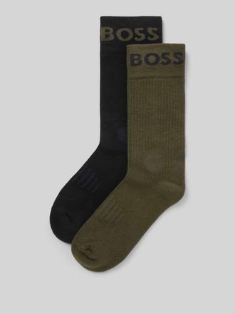 HUGO BOSS Socken aus Baumwoll-Mix im 2er-Pack Modell RS SPORT in Oliv, Größe 39-42