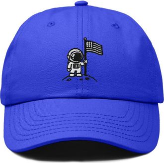 Dalix Moon Mission Dad Cap in Royal Blue at Nordstrom