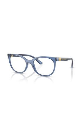 Dolce & Gabbana 53mm Cat Eye optical glasses in Blue at Nordstrom