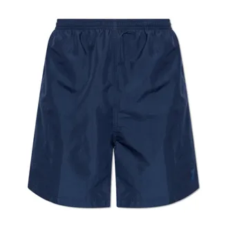 Ami Beachwear, male, Blue, Size: XL Shorts with logo