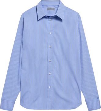 Balenciaga Overhemden, Dames, Blauw, S, Concld Knoopjes Shirt