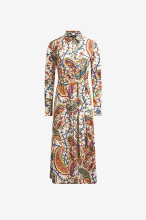 Etro Langes Hemdkleid aus Baumwolle mit Hemdkragen