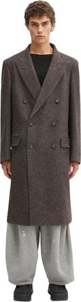 Wales Bonner Mayfair Coat - Heren - Mantel - Bruin - M - Katoen - Jassen