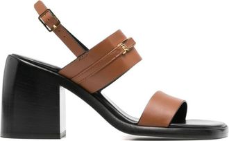 Sergio Rossi Brown Leather Heels