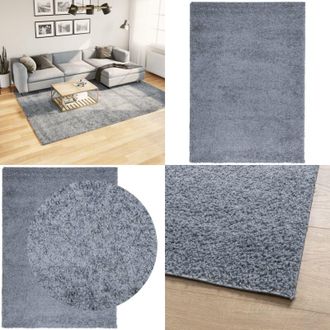 vidaXL Tappeto Shaggy PAMPLONA a Pelo Lungo Moderno Blu 200x280 cm - Tappeto morbido - Tappeto moderno