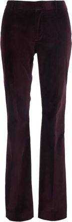 Pantaloni Torino Broeken, Dames, Rood, L, Leer, Rechte broek