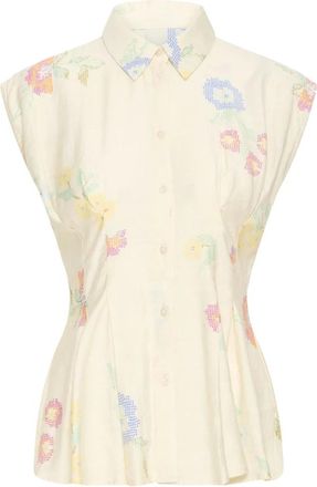 Ichi Ichi, Dames, Tops, Beige, Maat: XS