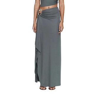 CHRISTOPHER ESBER Maxi Skirts, female, Gray, 3XS, Orica Cascade Crystal Skirt
