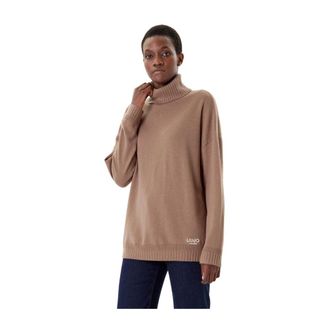 Liu Jo Turtlenecks, female, Brown, Size: M Wool Turtleneck
