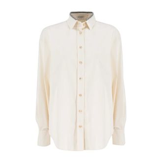 Brunello Cucinelli Donna, Camicette, Beige, M, new