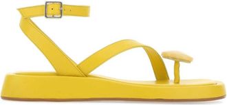 Gia Borghini Orange Open Toe Sandals