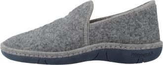 Nordikas 2633 Tirol Pantoffel - Heren - Pantoffels - Grijs - 43 EU - Katoen - Schoenen