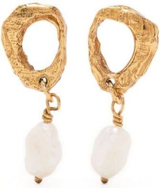 Loveness Lee Dio Aurum pearl-embellished drop earrings - women - Pearls - One Size - Gold