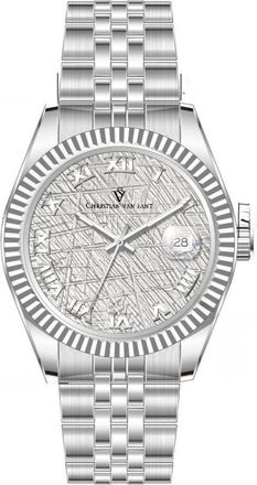 Christian Van Sant Mens Silver Round 41mm