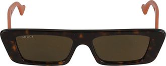 Gucci Rectangle Flat Sunglasses