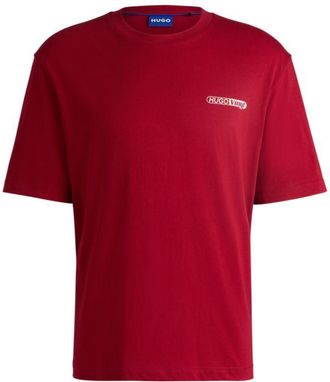 HUGO BOSS Cotton-jersey T-shirt with graphic prints