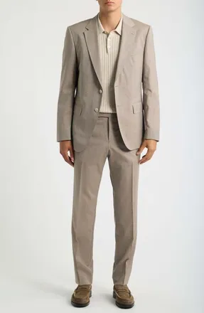 BOSS Virgin Wool Suit in Medium Beige at Nordstrom, Size 40
