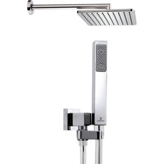 Bossini Kit Con Brazo De 35 Cm En Lat&oacute;n Cromado Bossini Quadrowidrc2