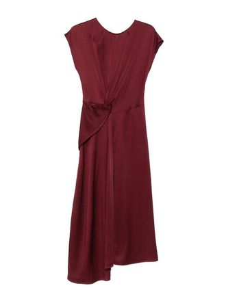 Victoria Beckham Burgundy Midi Dress
