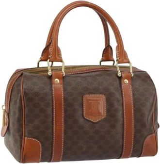 Celine Pre-owned Handbags, female, Brown, Size: ONE SIZE Pre-owned Canvas Handbag