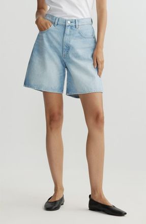 DL1961 Taylor High Waist Relaxed Denim Shorts in Prairie at Nordstrom, Size 26
