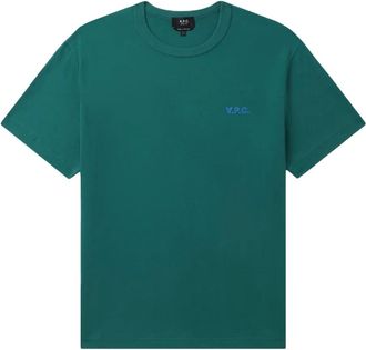 A.P.C. T-shirt con logo - Verde