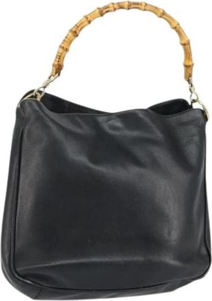 Gucci Pre-owned Vintage Handtas - Dames - Vintage Handtas - Zwart - ONE Size - Leer - Vintage