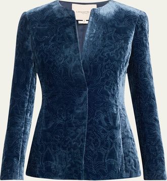Lafayette 148 New York Tailored Baroque-Embroidered Jacket
