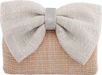 Nina Tula Clutch in White/natural at Nordstrom