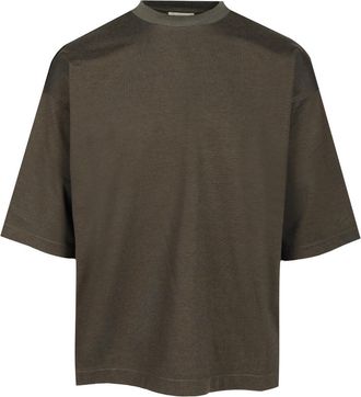 Fear of God Crew Neck T-Shirt Verde-Uomo